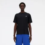 New Balance Sport Essentials Black Cotton T-Shirt - S/S ...