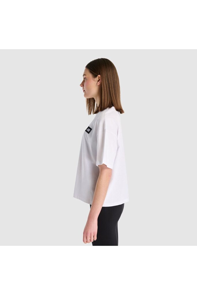 New Balance Lifestyle Kadın Beyaz Günlük Stil T-shirt Wnt1520-wt
