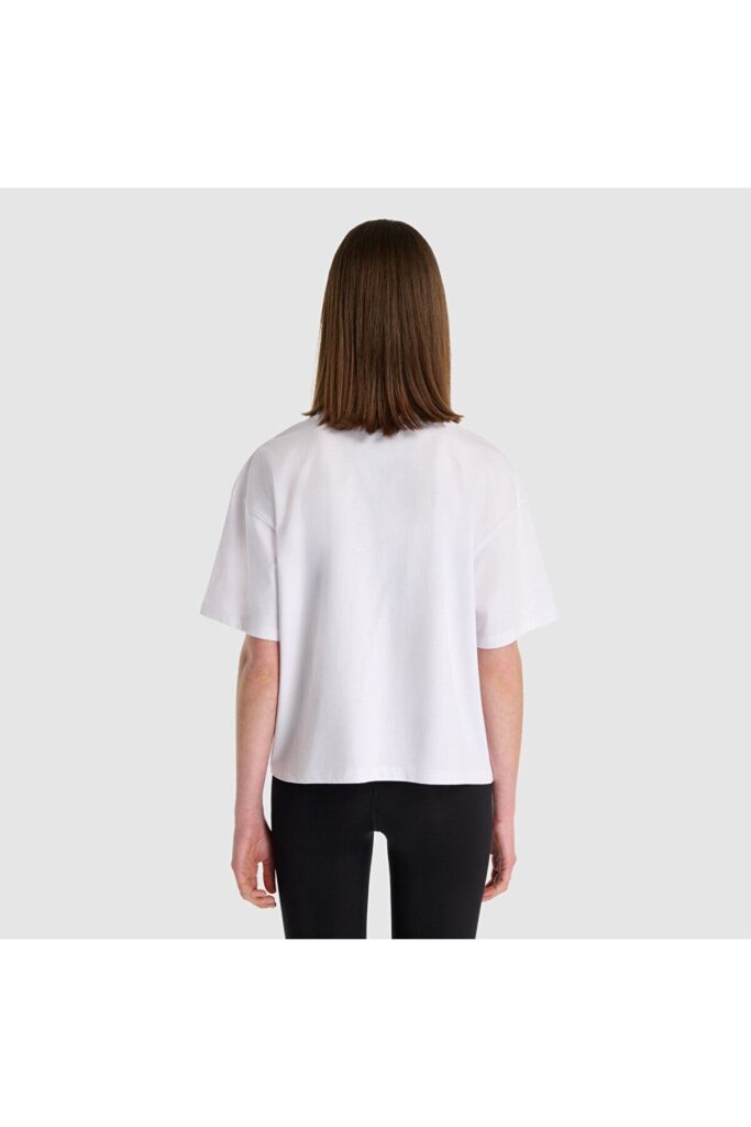 New Balance Lifestyle Kadın Beyaz Günlük Stil T-shirt Wnt1520-wt