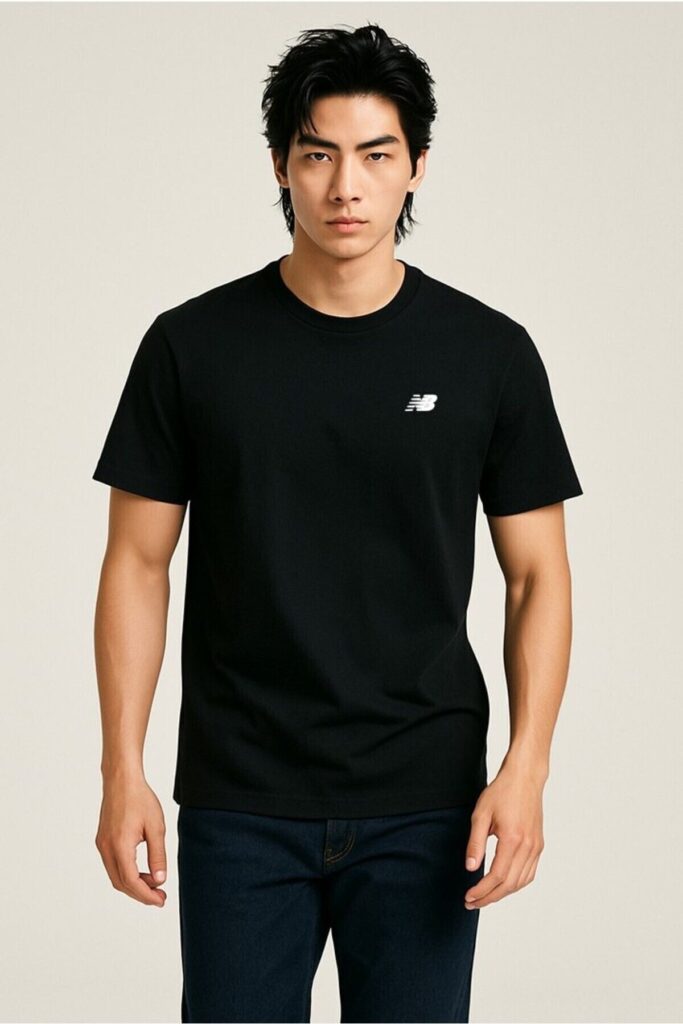 New Balance Nb Classic Basic Logo Men's Black Tshirt