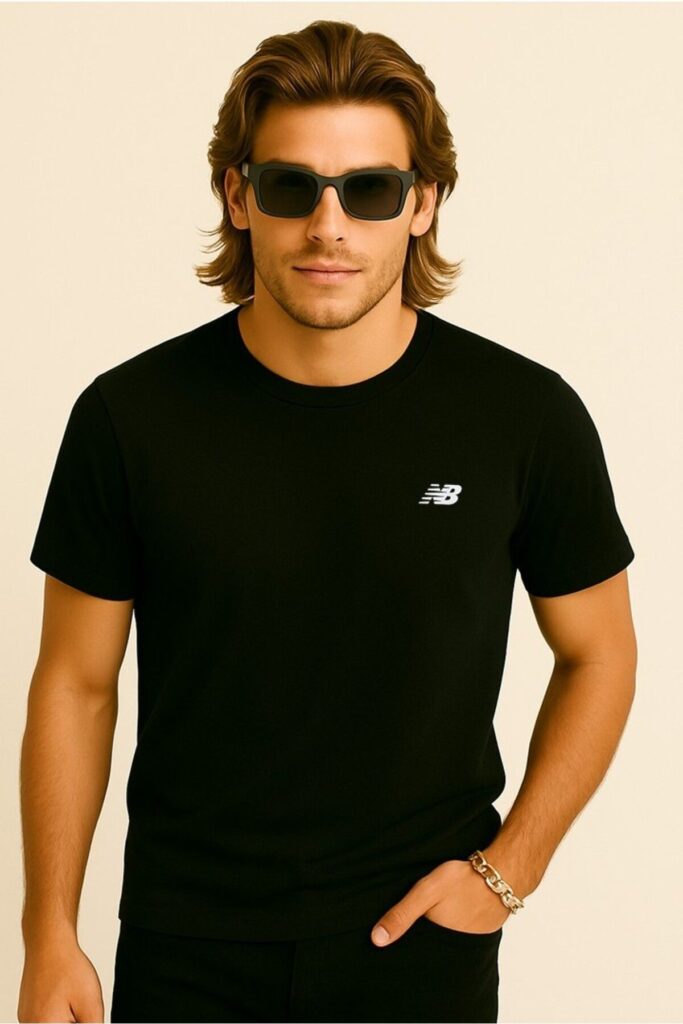 New Balance Nb Classic Basic Logo Men's Black Tshirt
