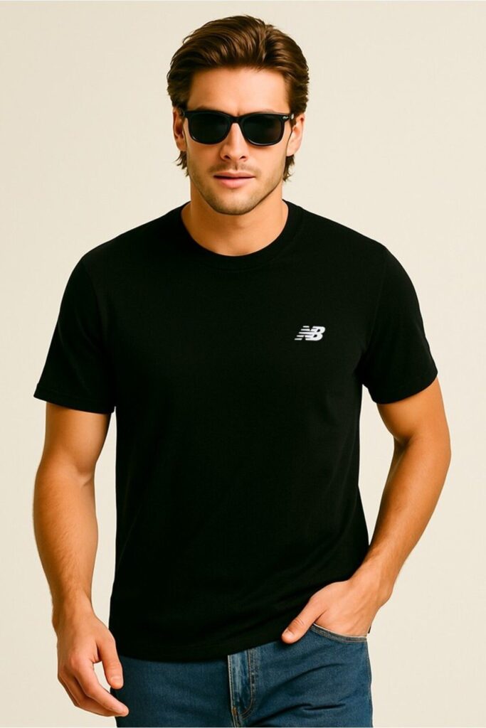 New Balance Nb Classic Basic Logo Men's Black Tshirt