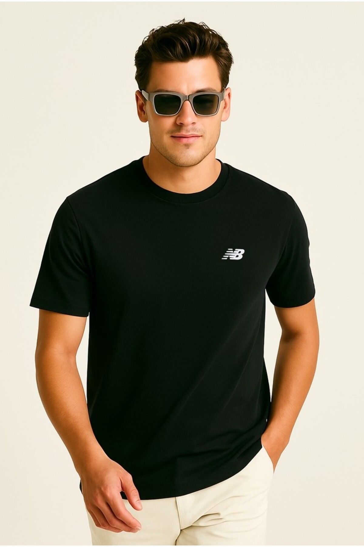 New Balance Nb Classic Basic Logo Men's Black Tshirt