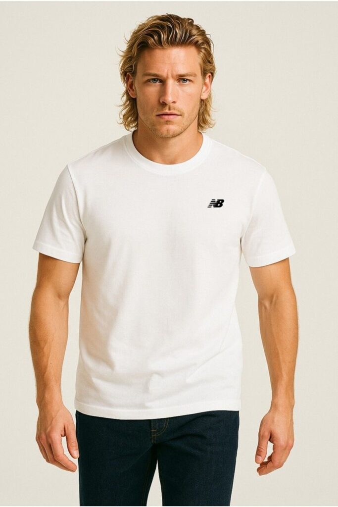 New Balance Nb Classic Basic Logo Men's White Tshirt