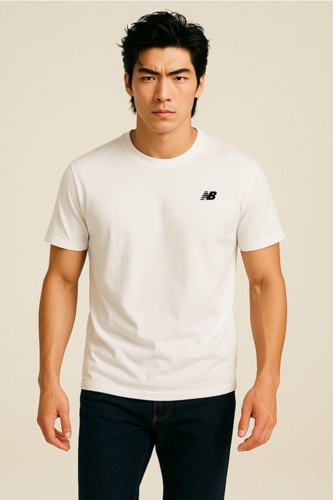 New Balance Nb Classic Basic Logo Men's White Tshirt