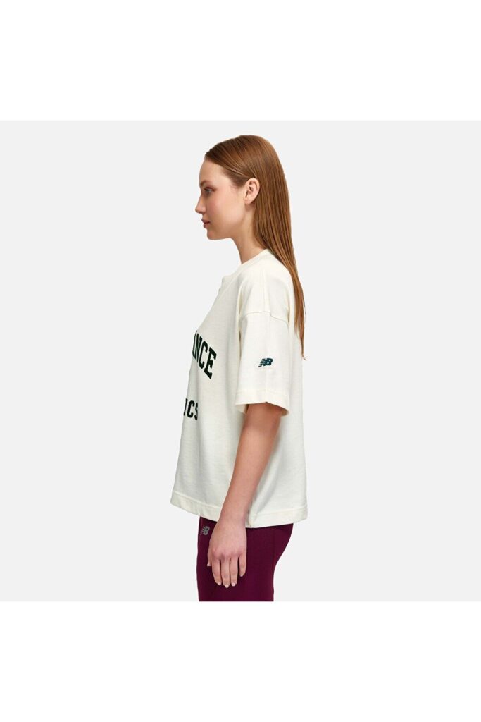New Balance Wnt1402 White Women's T-Shirt