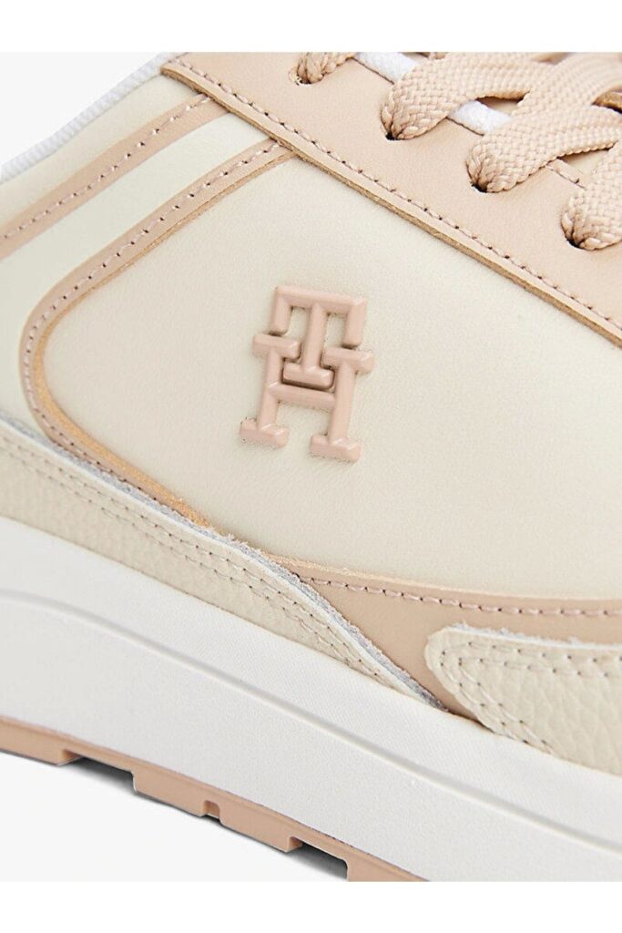 Tommy Hilfiger Pink Brand Logo Thick Sole Lace-Up Women's Sneakers - Fw0Fw08325-Try