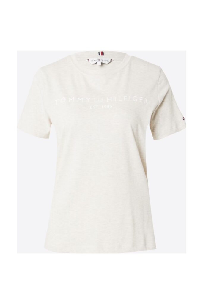 Tommy Hilfiger Th Ww0Ww40276 Reg Corp Logo C-Nk Ss Women's T-Shirt