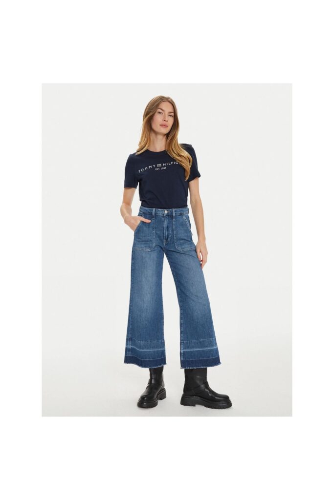 Tommy Hilfiger Th Ww0Ww40276 Reg Corp Logo C-Nk Ss Women's T-Shirt