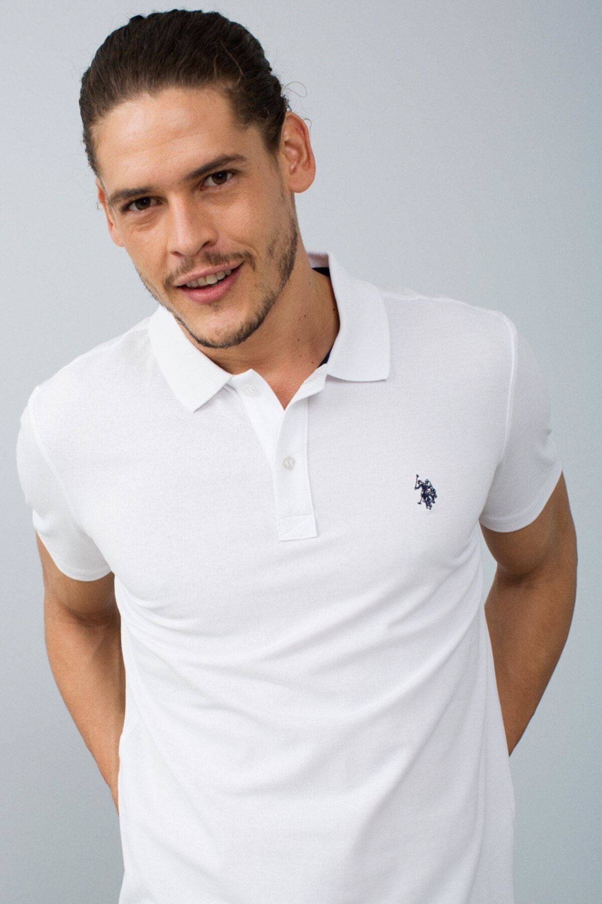U.S. Polo Assn. G081gl011 Sanju1358102 Men's T-shirt White