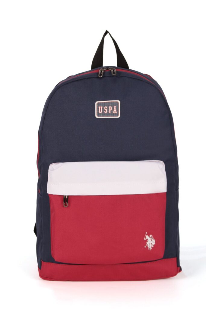 U.S. Polo Assn. US Polo Assn 24480-24481 Unisex School Backpack - Navy Blue, For Daily Travel and Sports