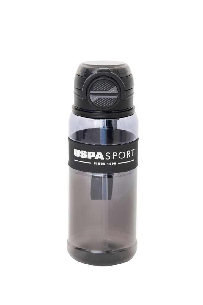 U.S. Polo Assn. U.S. Polo Assn. 25003 Flask Water Bottle Drinking Bottle Sports School Daily Black