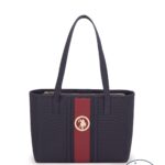 U.S. Polo Assn. Us8029 Model Women's Shoulder Bag - Navy Blue and Claret Red
