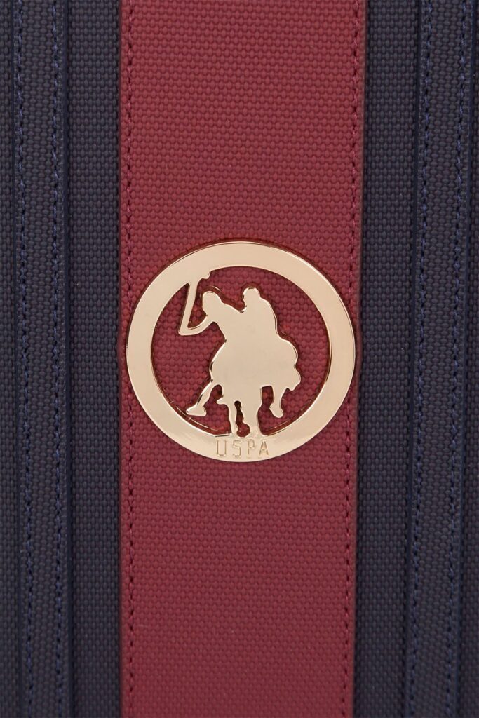 U.S. Polo Assn. Us8029 Model Women's Shoulder Bag - Navy Blue and Claret Red