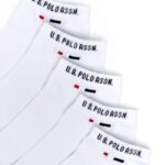 U.S. Polo Assn. White Men's Socks