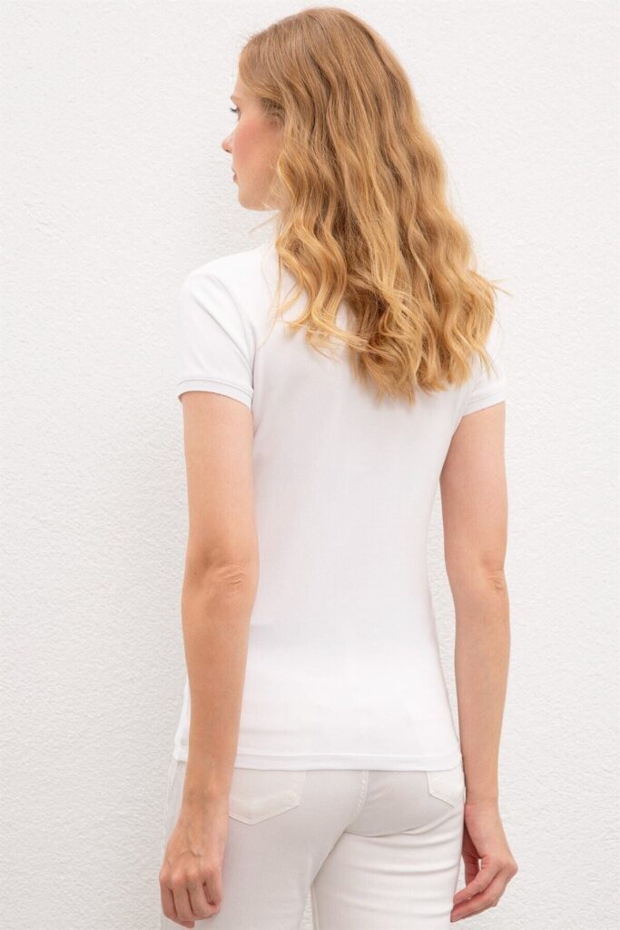 U.S. Polo Assn. White Women's T-Shirt