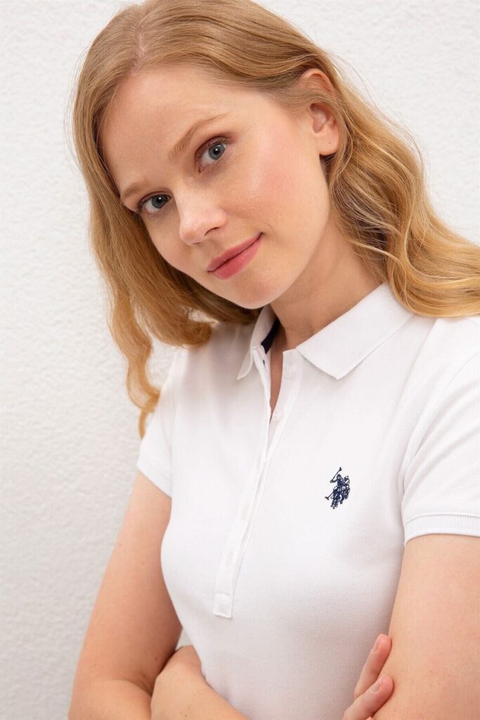 U.S. Polo Assn. White Women's T-Shirt