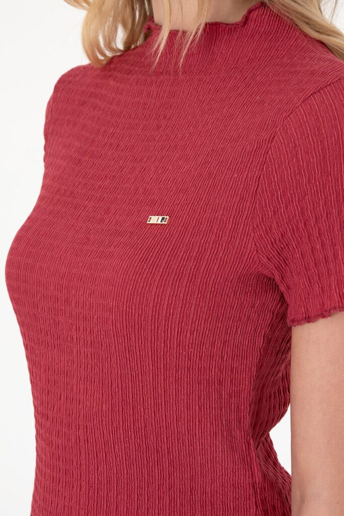 U.S. Polo Assn. Women's Cherry Stand Collar T-Shirt 50312951 -Vr223