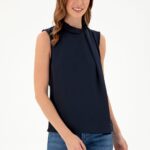 U.S. Polo Assn. Women's Navy Blue Sleeveless Blouse 50293821-Vr033