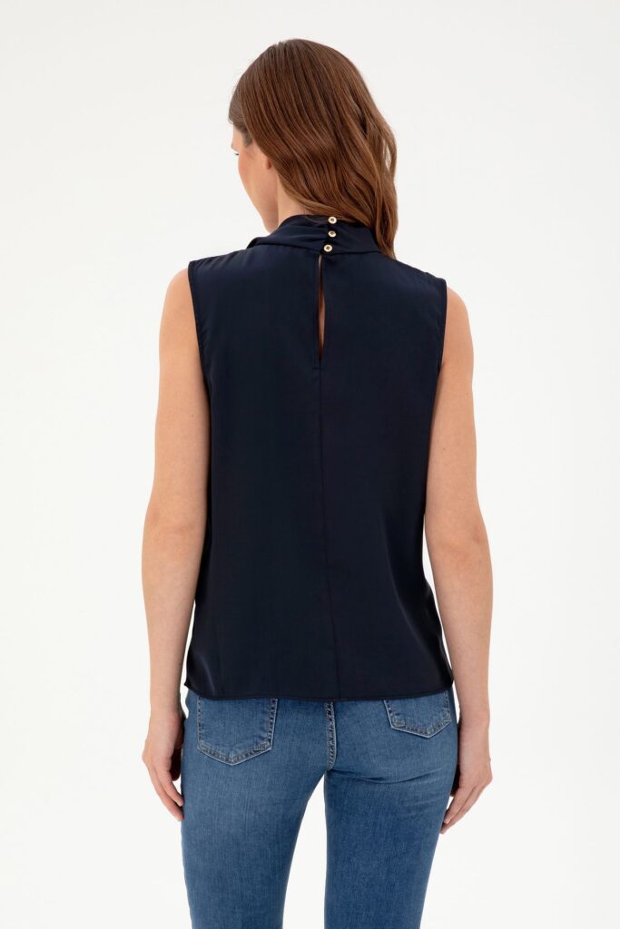 U.S. Polo Assn. Women's Navy Blue Sleeveless Blouse 50293821-Vr033