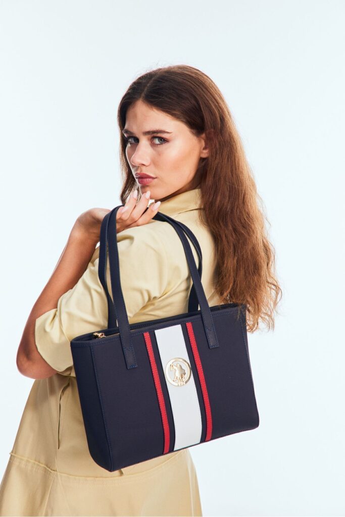 U.S. Polo Assn. Women's Shoulder Bag Navy-White-Red Us8029 - Online Exclusive