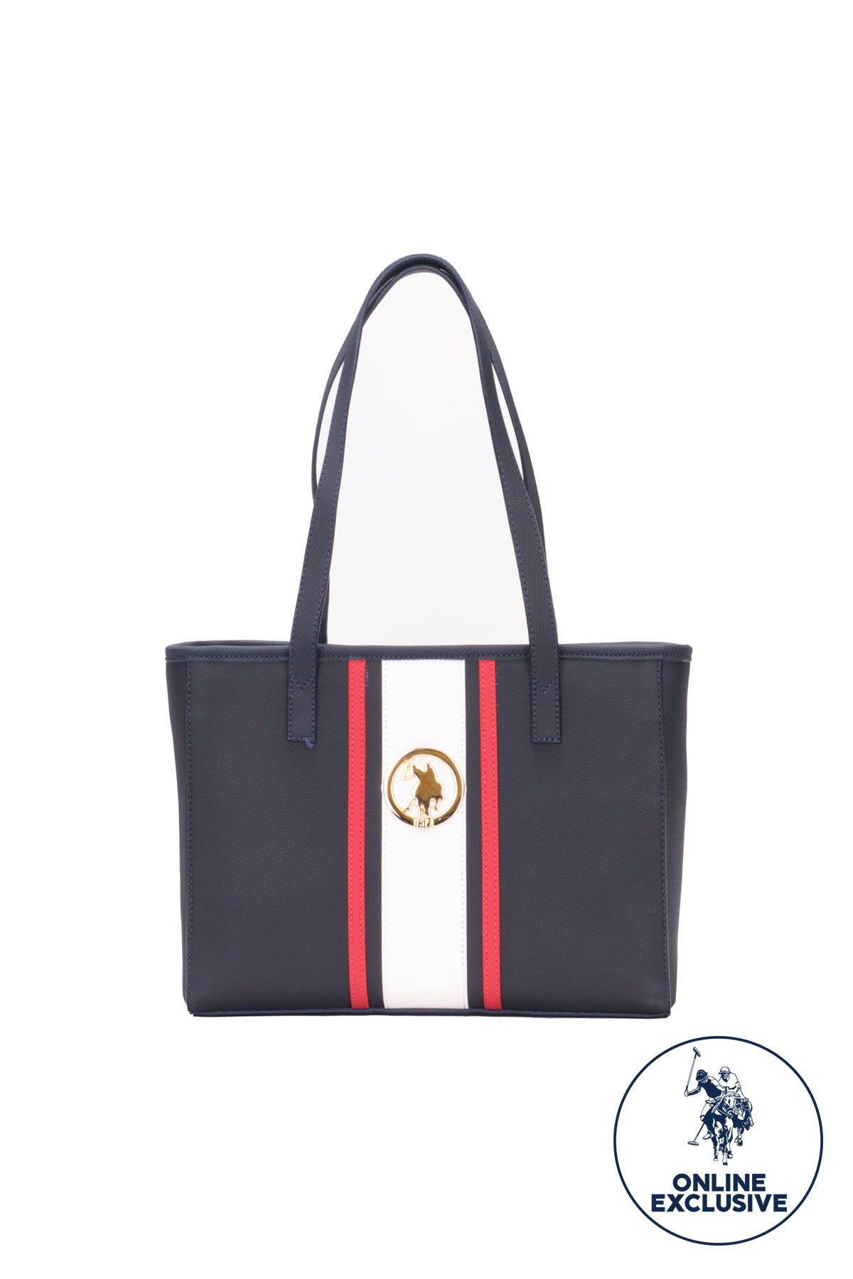 U.S. Polo Assn. Women's Shoulder Bag Navy-White-Red Us8029 - Online Exclusive