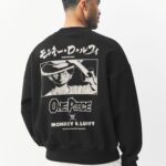 Black One Piece Graphic Print Licence Crew Sweatshirt