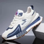 1 Pair Men'S All-Season Fashion Sneakers - Casual Preppy Sports Style, Solid Color, Low Top, Round Toe, Lace-Up, Durable Rubber Sole, Breathable Fabric Inner & Insole, Faux Upper - Ideal for Daily Wear & Running