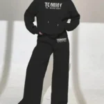 "TOMMY" Graphic Print Women'S Winter Hoodie & Pants Set
